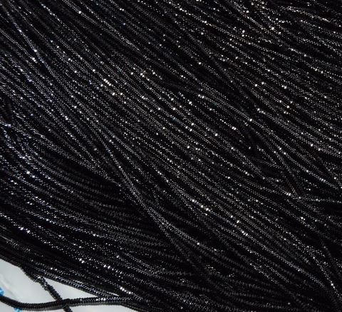 Канитель фигурная Трунцал 4-гранный 1,5мм черный (№141)