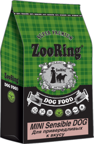 ZooRing Mini Sensible Dog ДЛЯ ПРИВЕРЕДЛИВЫХ К ВКУСУ 10 кг