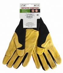 Перчатки DDE vibro-PROTECT  кожа /спандекс,  размер  M