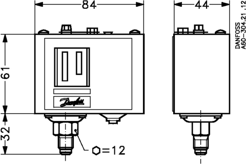 Реле давления KP1 Danfoss 060-110166