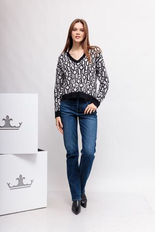 Liu Jo Пуловер из альпаки и шерсти с логотипами