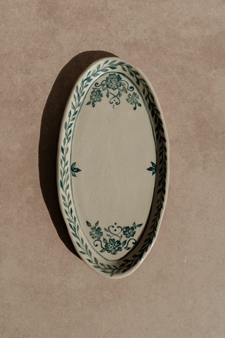 Тарелка овальная под рыбу