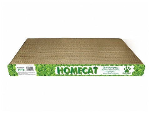 Homecat когтеточка гофрокартон мятная волна штиль 0 баллов 47 см х 22 см х 4 см