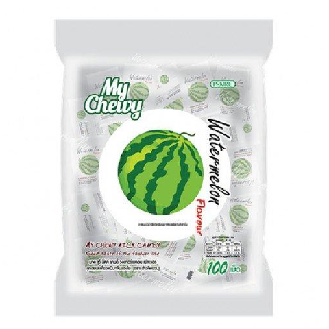 Жевательные молочные конфеты со вкусом арбуза My Chewy Milk Candy Watermelon flavour, 360 гр
