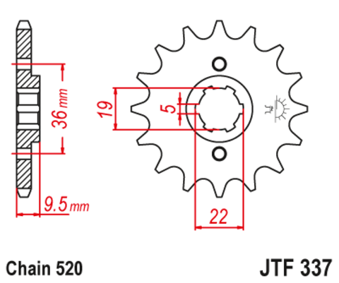 Звезда ведущая JTF337 14