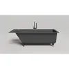 Salini CASCATA 180x80 104223MRF Ванна встраиваемая S-Stone, матовый, RAL полностью