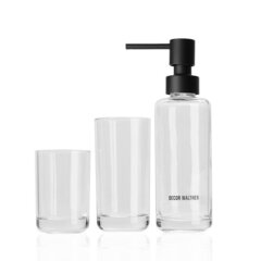 Decor Walther 0940064 Decor Walther POP UP Набор: стакан, дозатор, держатель зубных щеток, стекло, цвет прозрачный фото