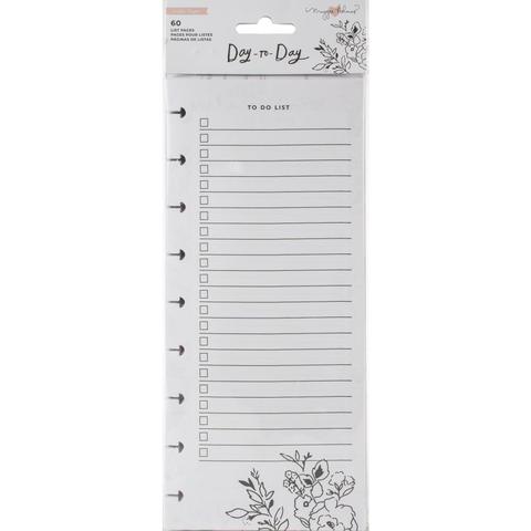 Внутренний блок для планера Maggie Holmes Day-To-Day Dbl-Sided Notepad-  Shopping & To-Do List