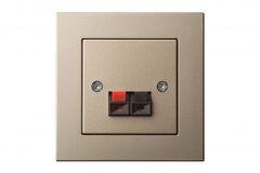 Аудио розетка Одноместная Шампань LIREGUS EPSILON