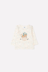 джемпер для новорожденных  К 301576/цветные штрихи на белой лилии