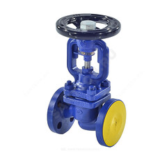 Клапан запорный сталь 234F Ду 80 Ру40 Тмакс=400 оС фл со штурвалом сильфонный Zetkama 234F080E01