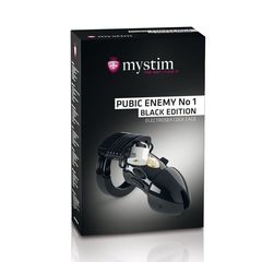 Пояс верности с электростимуляцией Mystim Pubic Enemy No1 Black Edition - 