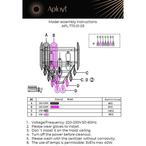 Настенный светильник Aployt Rozel APL.770.01.03