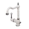 Cezares MARGOT-LSM2-02-Bi MARGOT-LSM2-02-Bi Смеситель для раковины однорычажный с донным клапаном, исполнение бронза, ручка белая