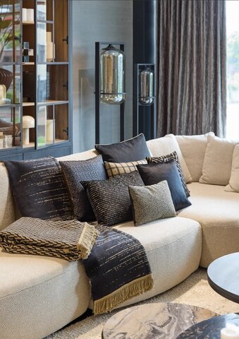 Плед 150x200 Claudi Aphos Black Braun коричневый