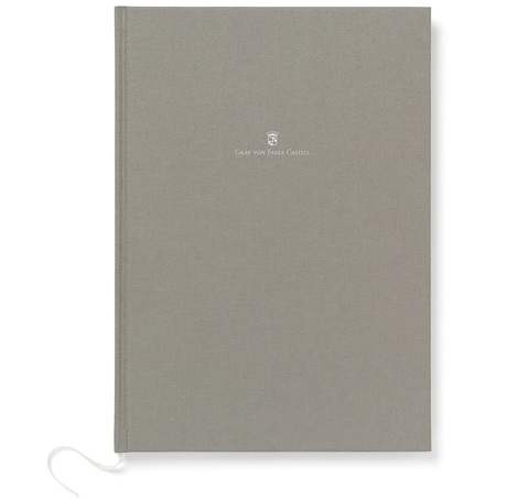 Книжка записная в льняном переплете Graf von Faber-Castell A4 Stone Grey
