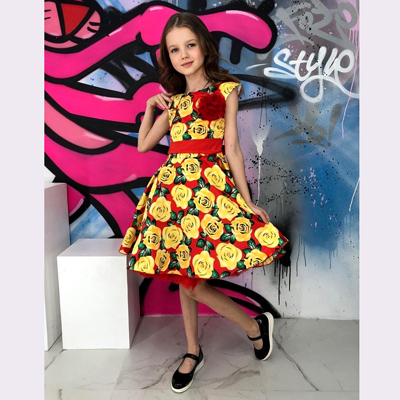 Купить детское платье для девочки в стиле стиляги на выпускной в интернет-магазине недорого!