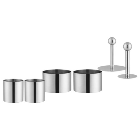 Набор десертных колец с толкателями Weis