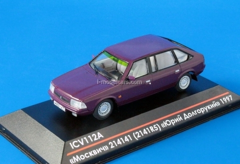 Moskvich-214141 (2141R5) Yury Dolgoruky early edition 1997 Limited Edition of 50 maroon 1:43 ICV112A