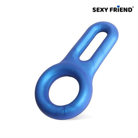 Голубое эрекционное кольцо с петлёй - Sexy Friend SEXY FRIEND СЕКСУАЛЬНАЯ ИГРА SF-40210