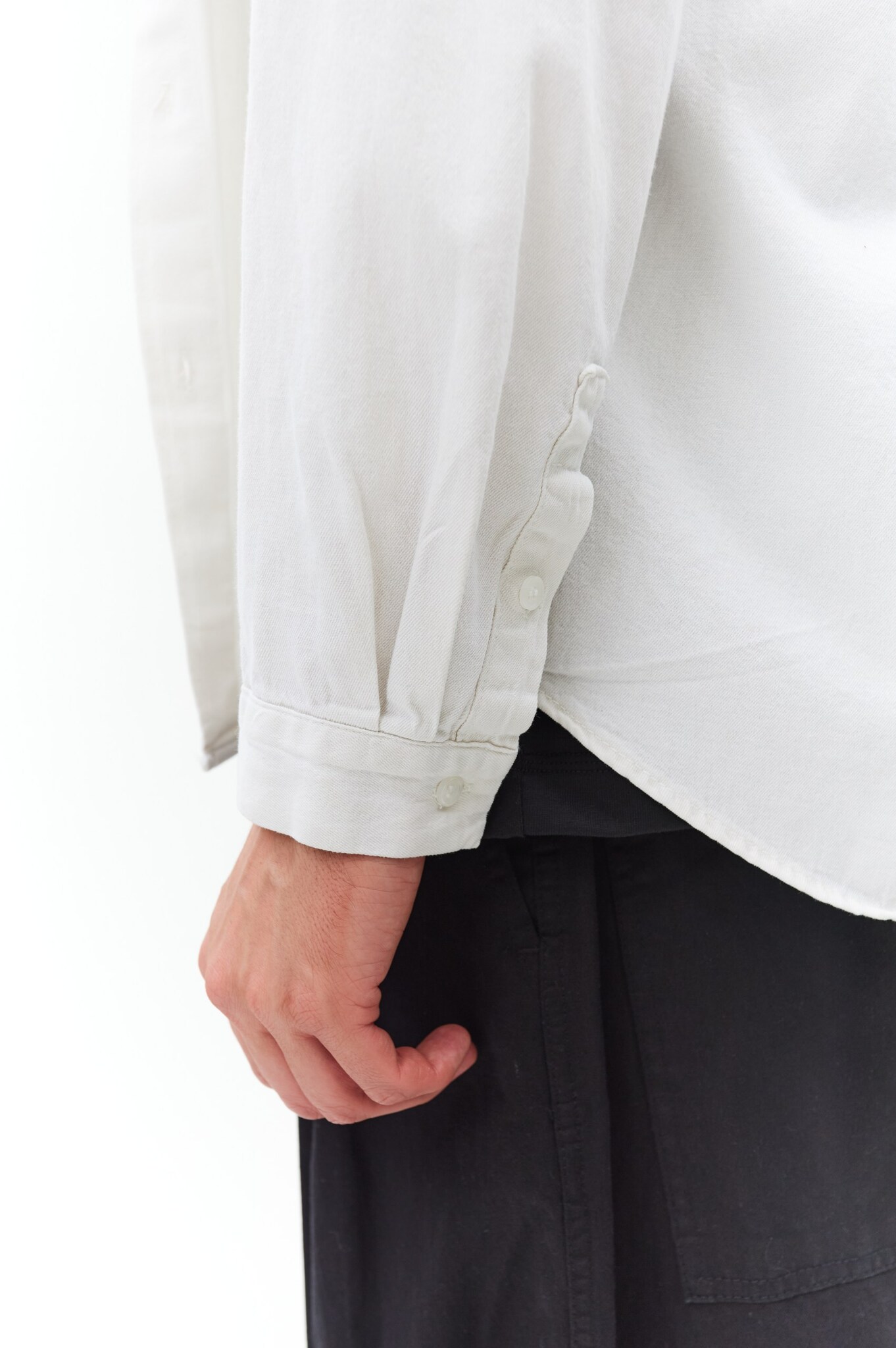 Белая джинсовая рубашка MOSCO