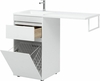 Aquanet 239298 Тумба c раковиной Токио 110 L напольная 1 ящик, б/к цвет белый глянец (239298)