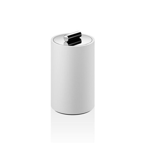 Decor Walther 0971354 Decor Walther Stone DMD M Баночка универсальная 13x8см, с крышкой, цвет: белый / хром