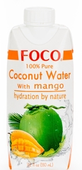 FOCO кокосовая вода с соком манго 330 мл
