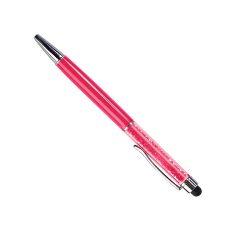 Универсальная 2в1 стилус-ручка и шариковая ручка Diamond для сенсорных экранов (Красный)