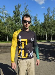 Рашгард парашютный черный