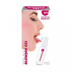Интимный увлажняющий гель для орального секса со вкусом клубники Ero, 50 мл