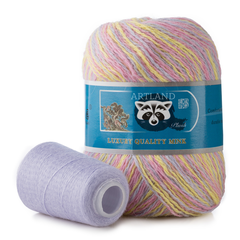 Пряжа "Норка" длинноворсовая, Пух норки-90% Полиамид-10%