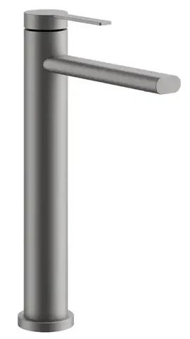 Смеситель для раковины высокий BELZ B11813-3 нержавеющая сталь, графит