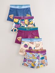 Трусы для мальчика Next E98-886, 5 шт., Фиолетовый, Синий, Молочный