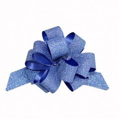 
          Бант Для Упаковки Подарка Блеск 1,8 Х 1,8 См (Синий)