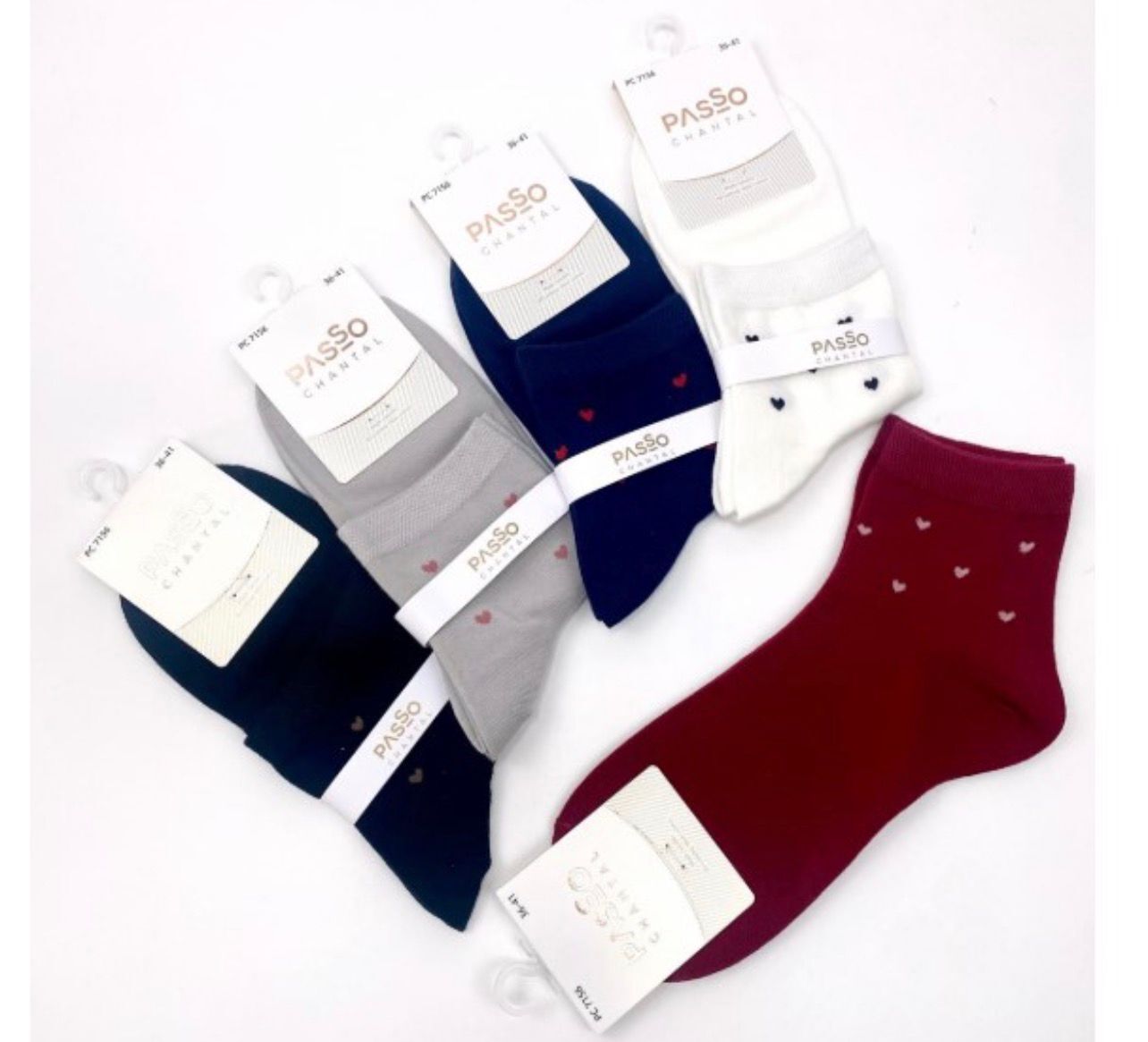 Носочки Passo Хлопок 36-41 сердечки мелкие