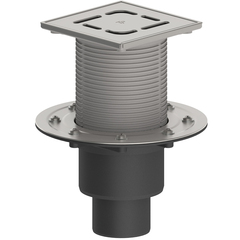 ТП-310.1-3000 Трап вертикальный регулируемый с подрамником из нержавеющей стали DN110/75/50