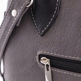 Сумка Саломея 415 мульти итальянский серо-черный