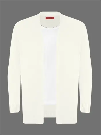 Кардиган с планкой из мягкой шерсти