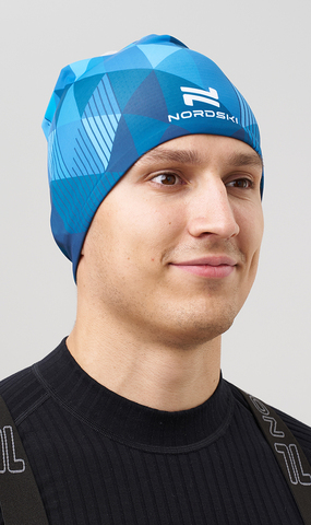 Элитная гоночная шапка Nordski Race Bom Blue