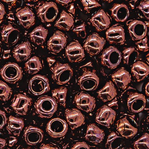 Японский бисер TOHO Round 6/0 (№222), металлизированный, непрозрачный глянцевый