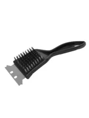 Абразивная щетка со скребком для чистки барбекю и мангалов