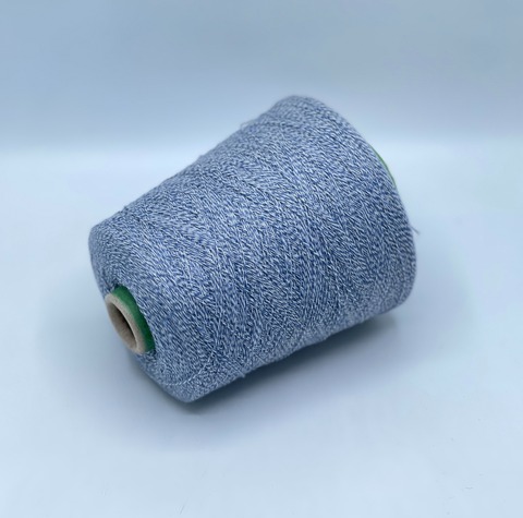 Loro Piana, Cashmere 2/27 1350м, 100%Кашемир, Бело-голубое мулине, 37951