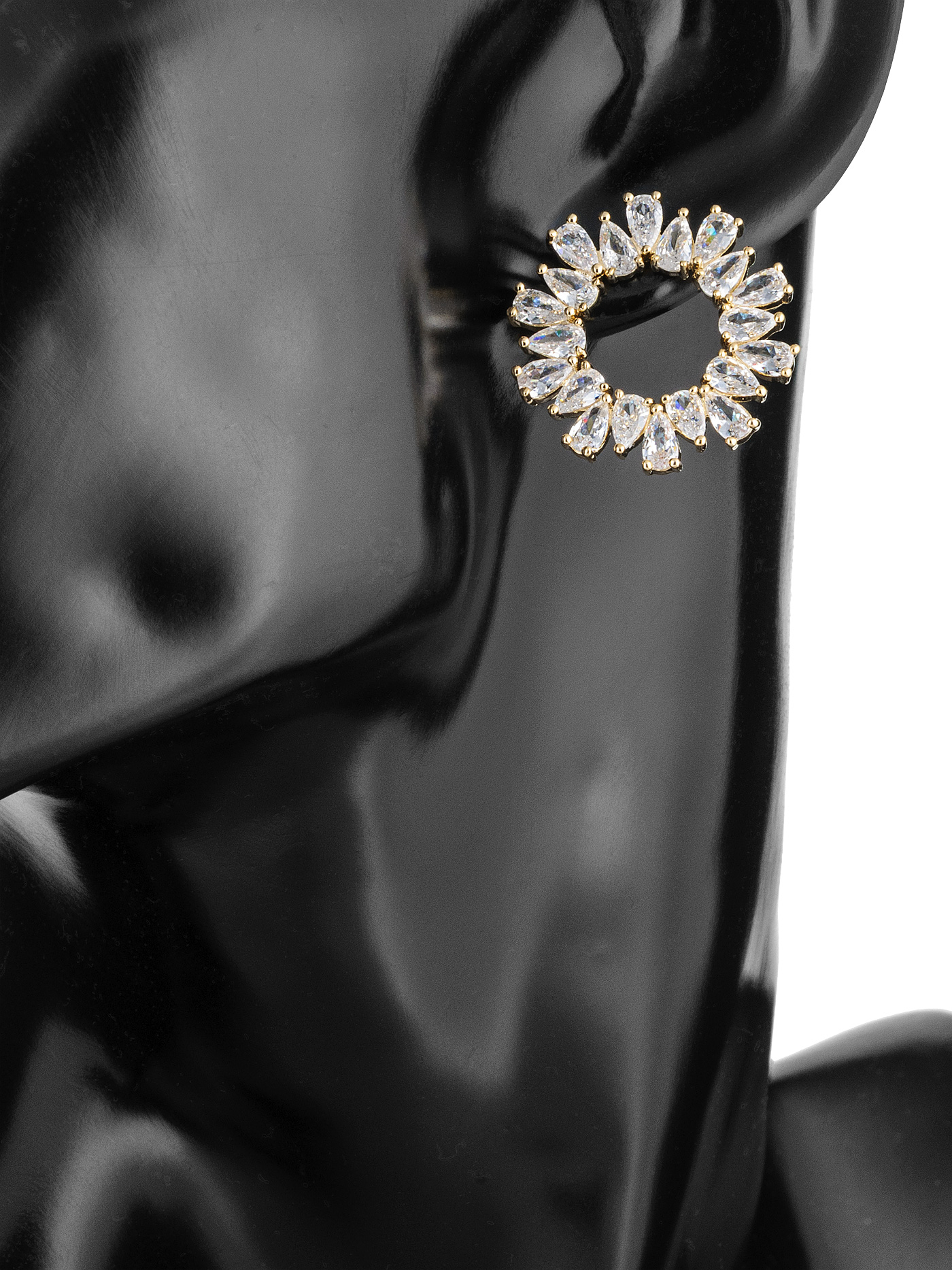 Круглые серьги кольца