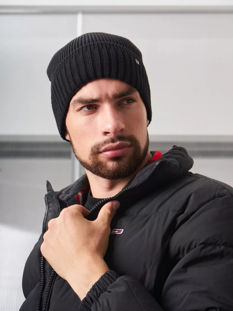 Шапка бини зимняя весенняя с флисом