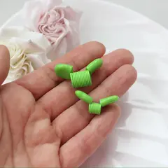 Пружина-стоппер 22 мм (Bead Stopper), цвет зелёный, 2 штуки, И015