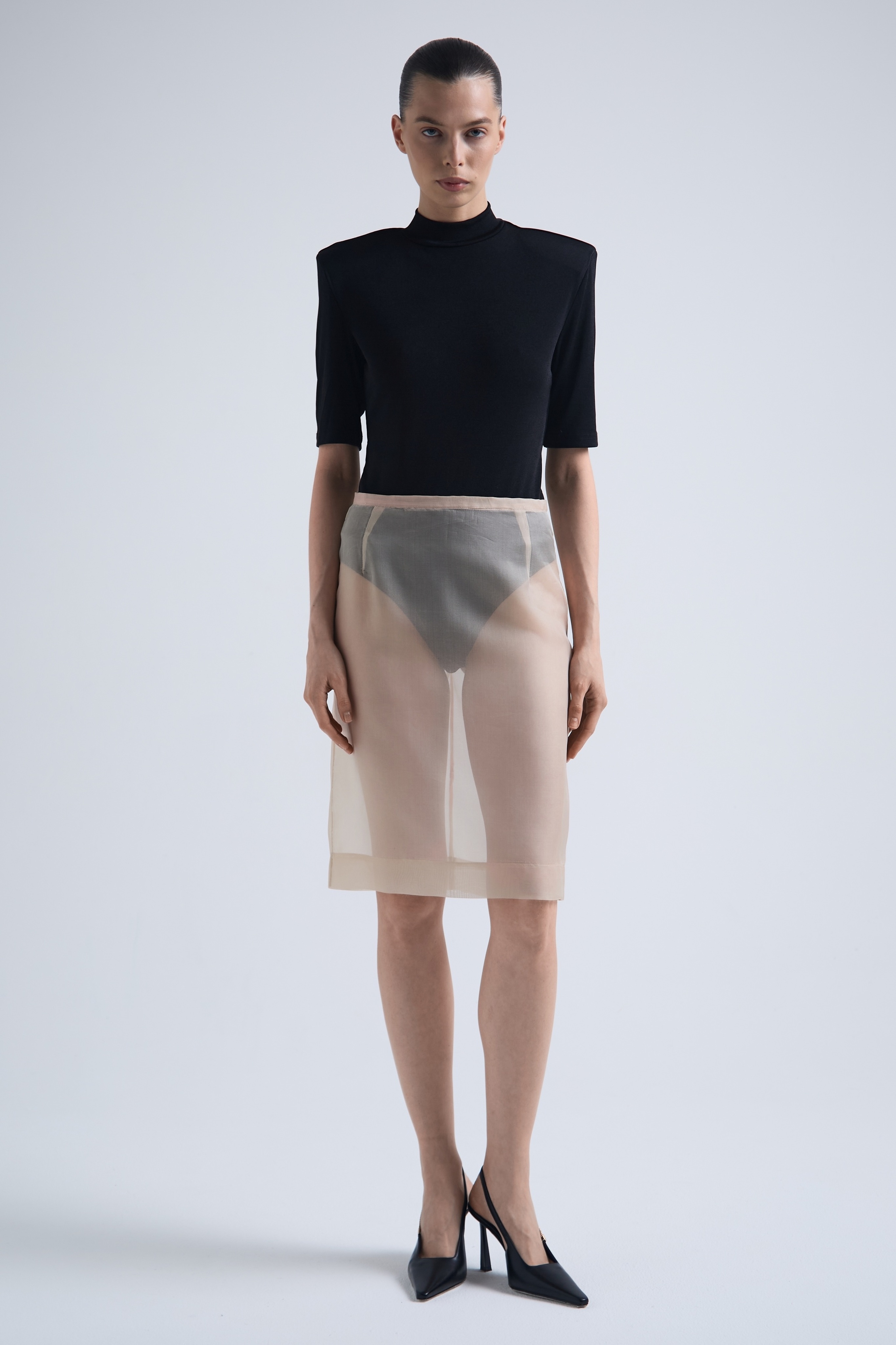 Юбка Travertine из шелковой органзы