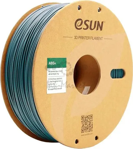 Пластик ESUN ABS+ 1.75 мм, 1 кг, серый (ABS+175H1 | ABS+175H1P1)