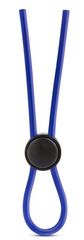 Синее эрекционное лассо Silicone Loop Cock Ring - 