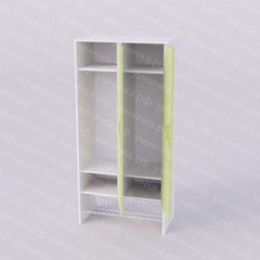 Детский шкафчик «Солнечное лето» 2 секции (ЛДСП, ЛМДФ)